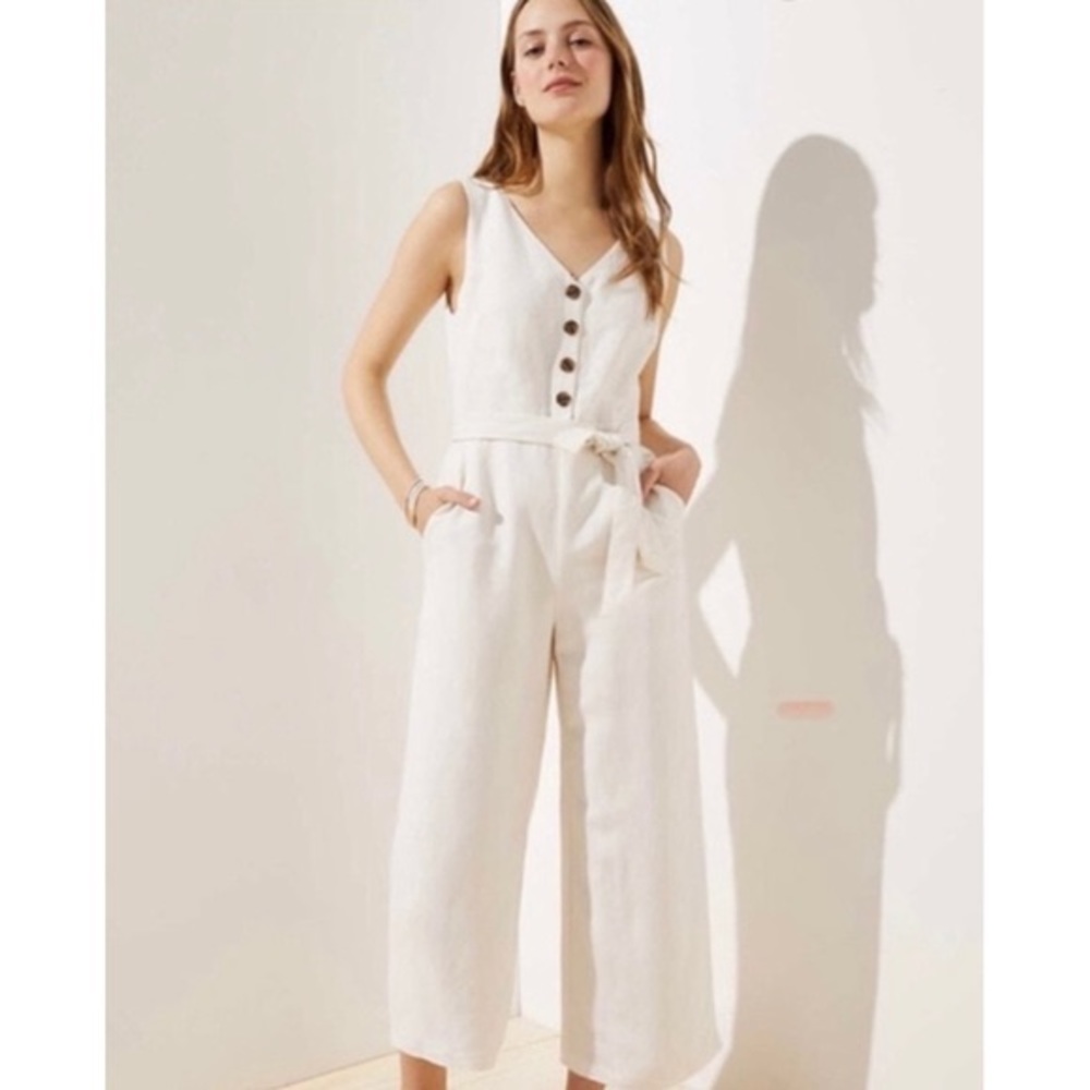 Loft cream Jumpsuit, never worn with tags!